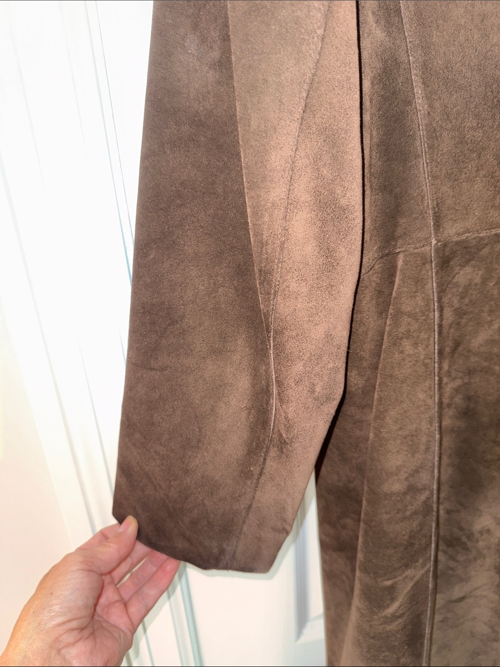 Marc New York Brown Suede Button-Front Jacket - Picture 10 of 16